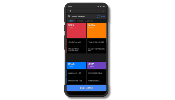 MENU – Mobile POS